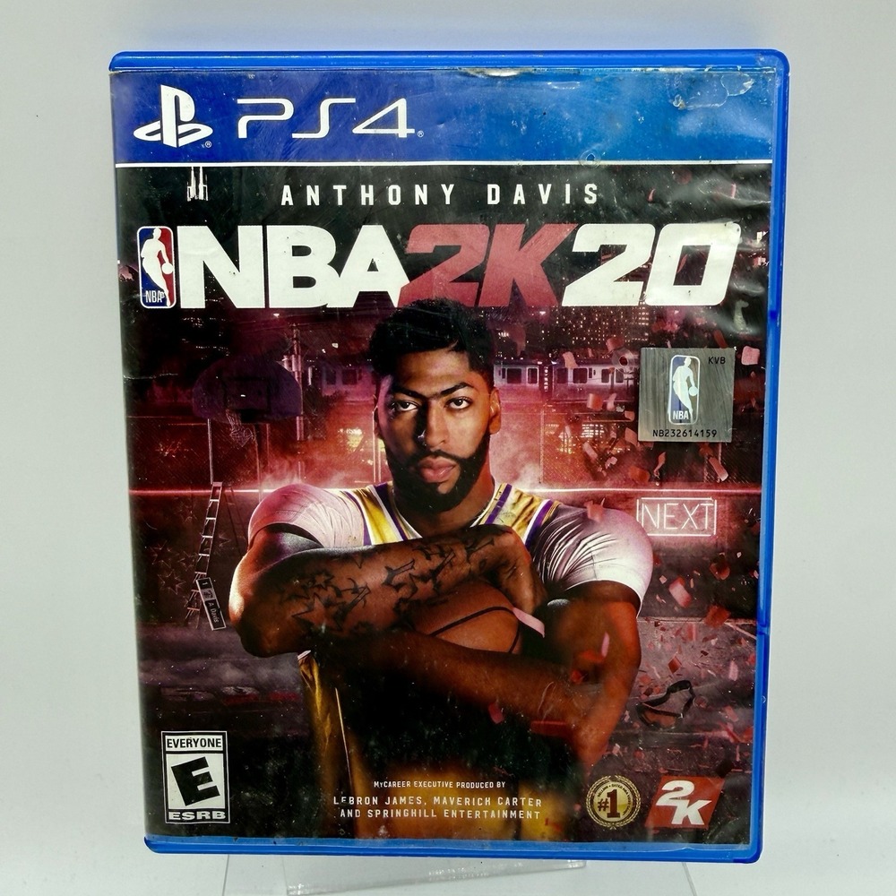 NBA 2K20 For PS4 PlayStation 4 Game Case & Manual Tested See‎ Notes